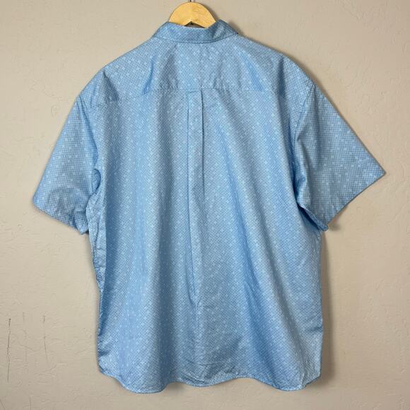 Peter Millar NWOT Men's XXL Sunshade Cotton Stretch Geometric Button Up Shirt - Picture 3 of 13